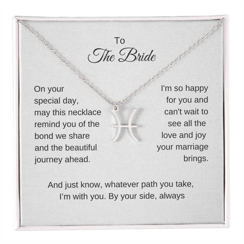 Gift for Best Friend Wedding, Zodiac Sign Necklace, Gift on Wedding for Friend