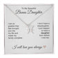To My Beautiful Bonus Daughter Gift, Delicate Zodiac Necklace Gold or Stainless Steel, Gift for Step Daughter