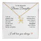To My Beautiful Bonus Daughter Gift, Delicate Zodiac Necklace Gold or Stainless Steel, Gift for Step Daughter