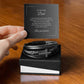 To The Best Dad Gift, Leather Cross Bracelet with Heartfelt Message Card