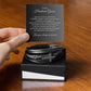 To My Groom Gift From Bride, Cross Leather Bracelet, Wedding Planning Gift for Groom