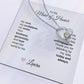 Maid of Honor Wedding Day Gifts Bridal Party Gifts Gold Heart Necklace