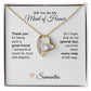 Will You Be My Maid of Honor Proposal Gift Gold Heart Necklace