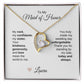 Maid of Honor Wedding Day Gifts Bridal Party Gifts Gold Heart Necklace