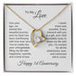 One Year Anniversary Gift for Her One Year Anniversary, Gold Heart Necklace