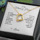 Maid of Honor Wedding Day Gifts Bridal Party Gifts Gold Heart Necklace