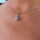 Anniversary gifts for her, white gold necklace, gifts for wife