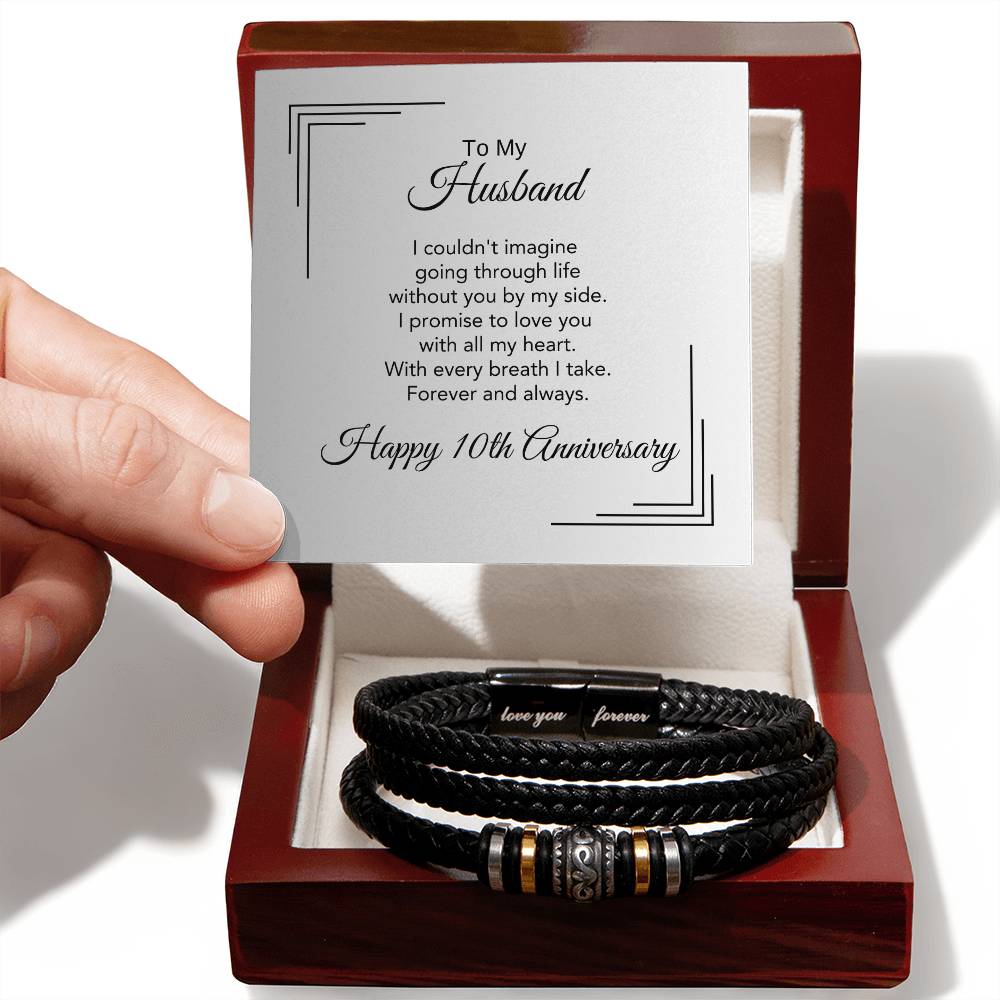 10 Year Anniversary Present for Husband 10th Year Anniversary Gift - MKT Custom Jewelry