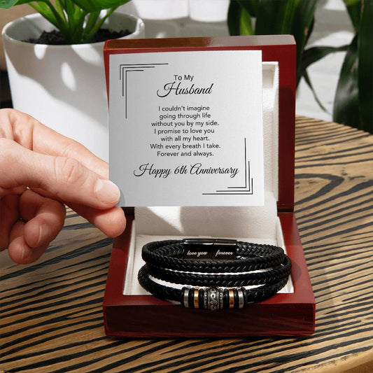 6 Year Gift Anniversary Husband Anniversary Gifts for Men 6 years - MKT Custom Jewelry