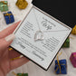 Anniversary Present Wife Gold Heart Necklace - MKT Custom Jewelry