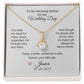 Mother of the Bride Gift from Daughter Wedding Planning to my Mother on my Wedding Day Necklace Gift - MKTCustomDesigns