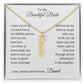 To My Beautiful Bride Necklace Gift To Bride From Groom Wedding Gift - Custom Name Necklace - MKTCustomDesigns
