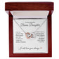 To My Bonus Daughter Necklace Gift, Stepdaughter Gift for Birthday, Christmas Gift for Step Daughter - MKTCustomDesigns