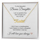 To My Bonus Daughter Necklace Gift, Stepdaughter Gift for Birthday, Christmas Gift for Step Daughter - MKTCustomDesigns
