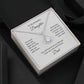 Daughter Gift from Dad Presents for your Daughter White Gold Pendant - MKT Custom Jewelry
