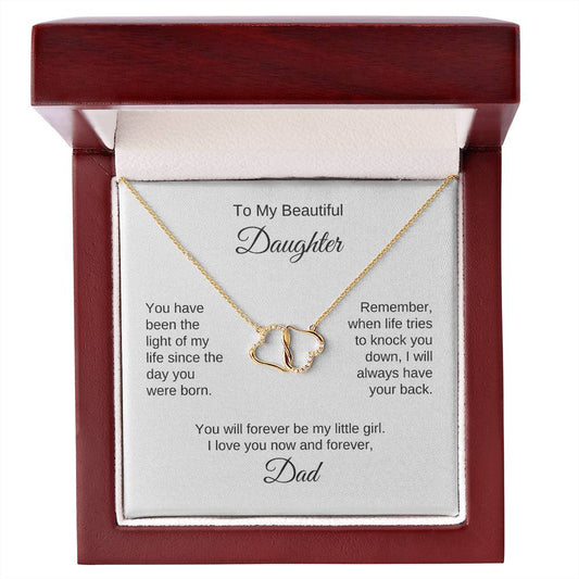 To My Daughter From Dad Gift Necklace for Daughter - MKTCustomDesigns