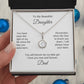 Daughter Gift from Dad Presents for your Daughter White Gold Pendant - MKT Custom Jewelry