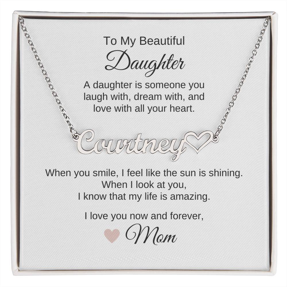 Daughter Mom Gifts From Mom to Daughter Gifts Daughter Necklace - MKT Custom Jewelry