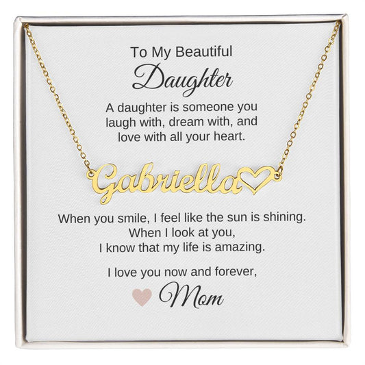 Daughter Mom Gifts From Mom to Daughter Gifts Daughter Necklace - MKT Custom Jewelry