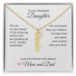 Daughter Necklace Presents for your Daughter Custom Name Dangle - MKT Custom Jewelry