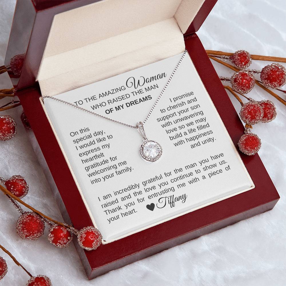 Mother of the Groom Wedding Gift Gift for Mother of Groom White Gold - MKT Custom Jewelry