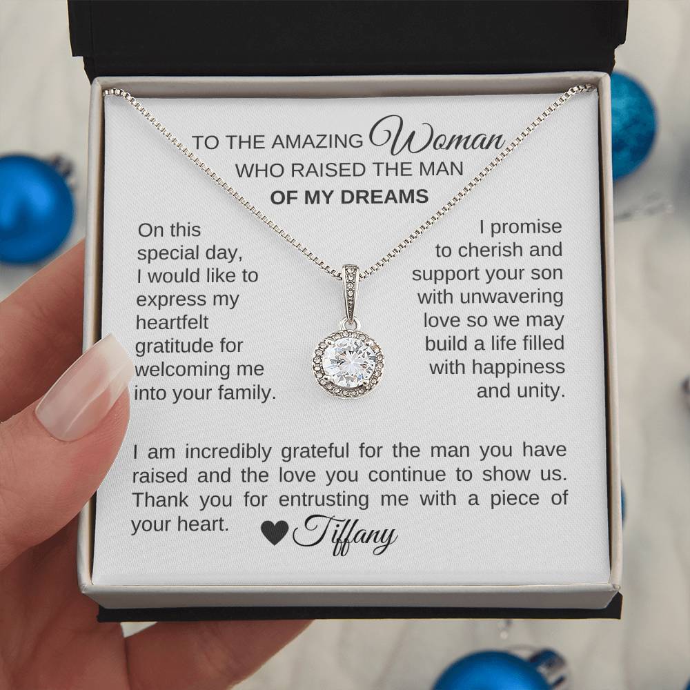 Mother of the Groom Wedding Gift Gift for Mother of Groom White Gold - MKT Custom Jewelry